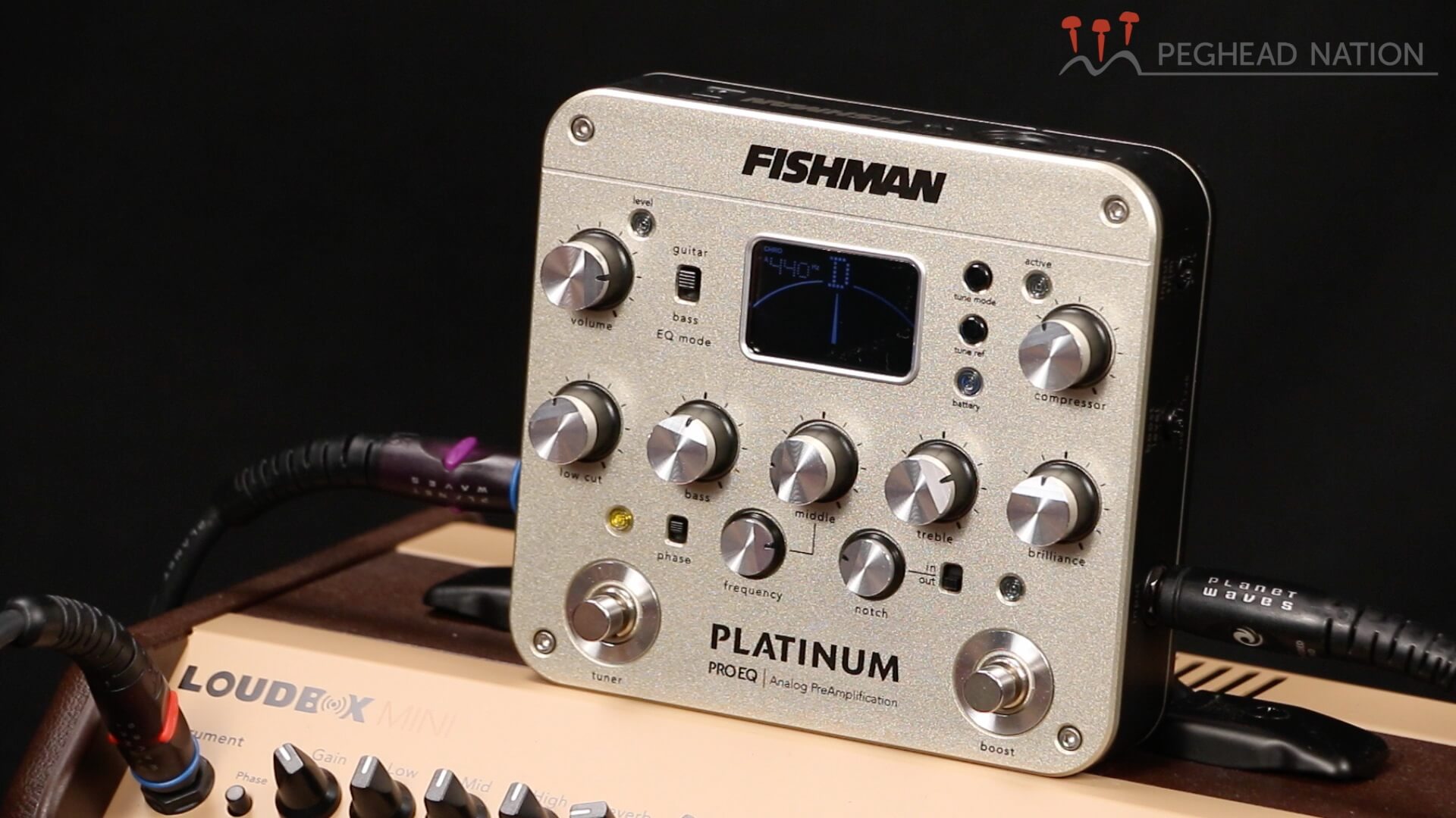 Fishman Platinum Stage EQ/DI with 2 Cables 