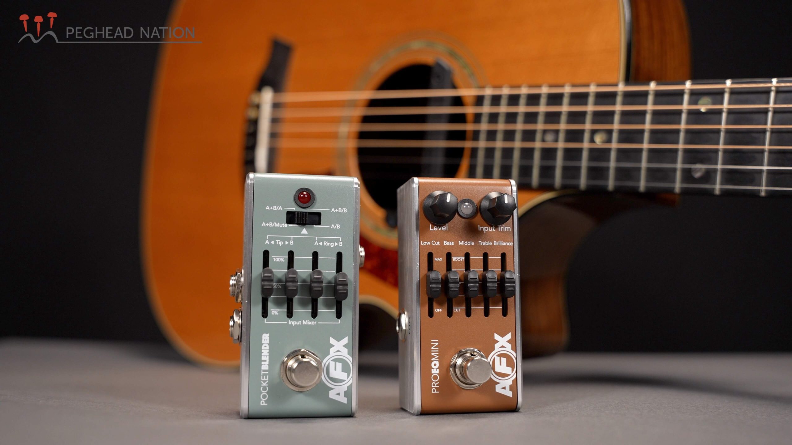 Fishman AFX Pocket Blender Mini and AFX Pro EQ Mini Peghead Nation