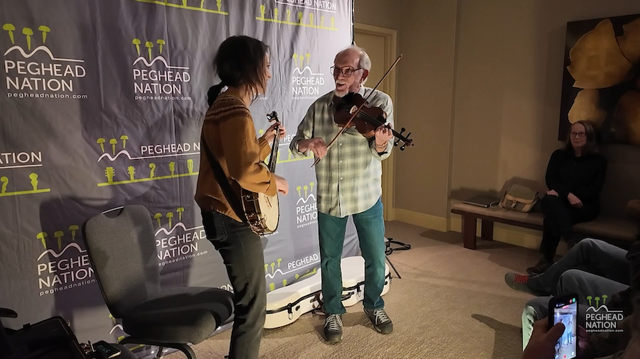 Bruce Molksy and Brittany Haas, Peghead Parlor Wintergrass